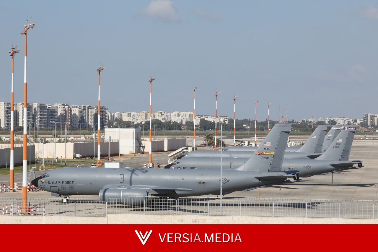 طائرات التزويد بالوقود الأمريكية تبدأ بمغادرة مطار بن غوريون في إسرائيل