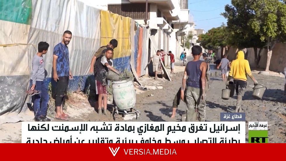 إسرائيل تغرق مخيم المغازوي بالإسمنت